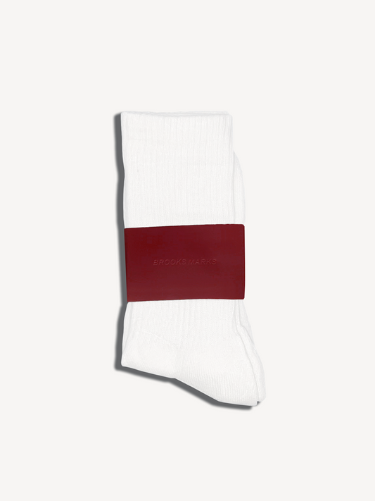THE CREW SOCKS IN CLOUD WHITE