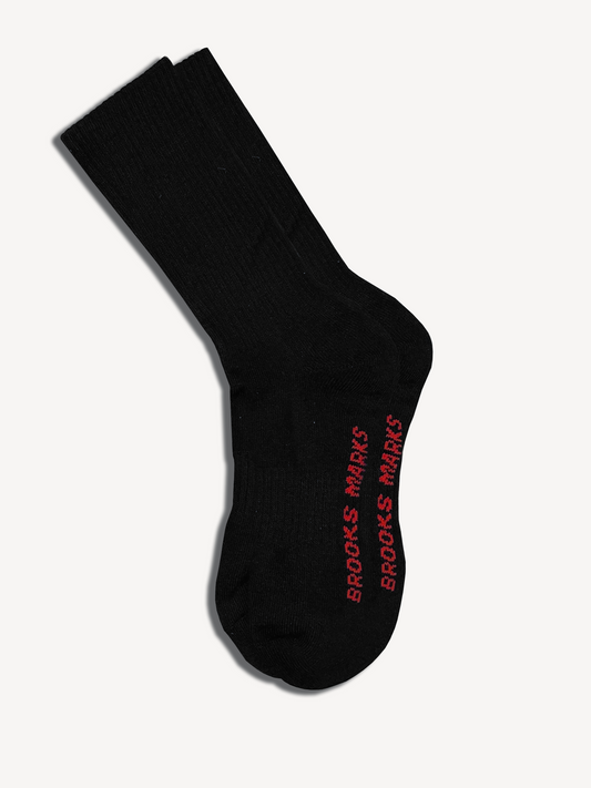 THE CREW SOCKS IN JET BLACK