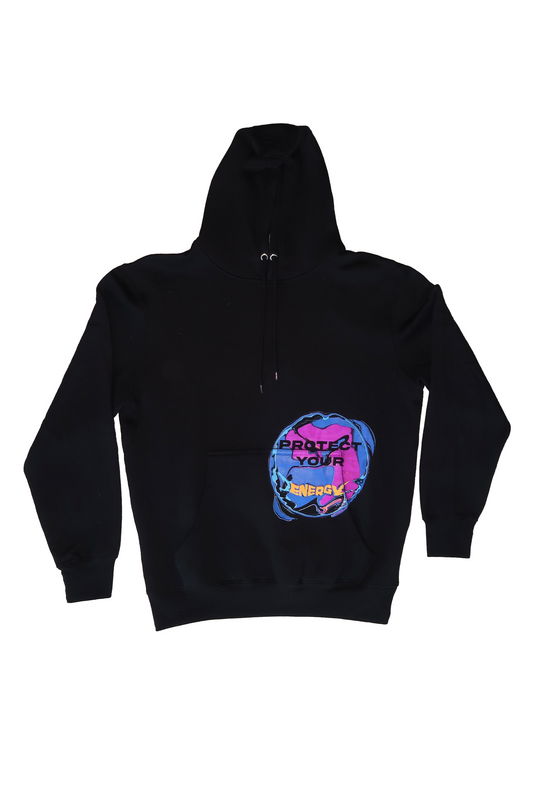 PROTECT YOUR ENERGY HOODIE IN CHARCOAL