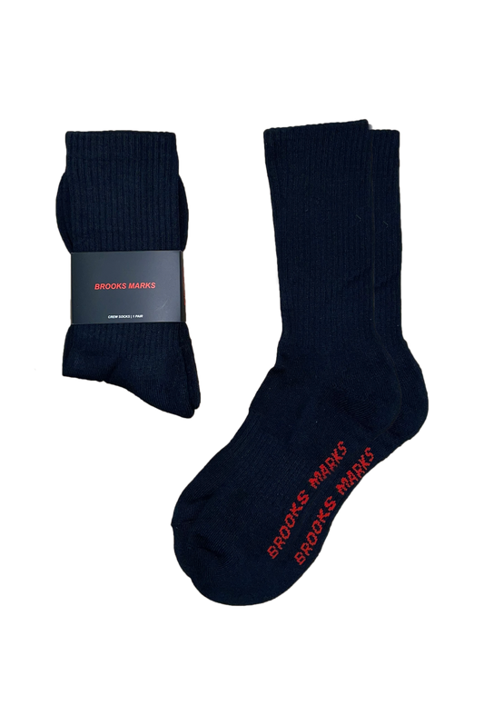 THE CREWSOCKS – JET BLACK